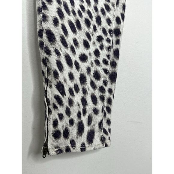 Denim & Supply Ralph Lauren Women’s 26 Skinny Ankle Zip Jeans Cheetah Print New - Picture 3 of 6
